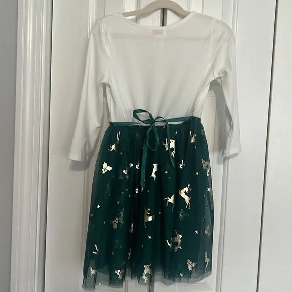 Reindeer holiday dress girls size 7 - Picture 4 of 7
